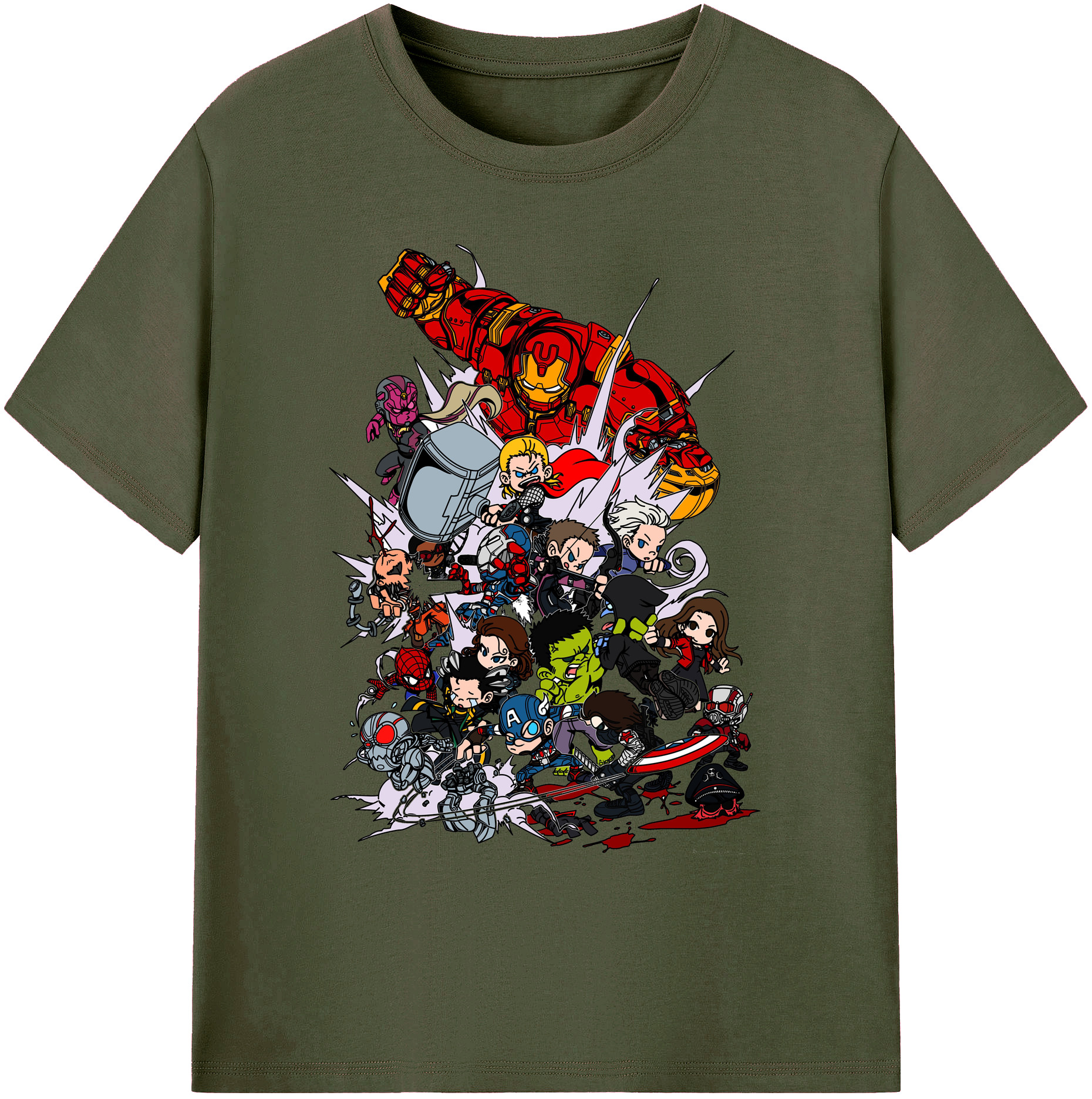 （画像用） アベンジャーズ The Avengers 綿100％ メンズ半袖Tシャツ｜肌触りやわらか＆通気性